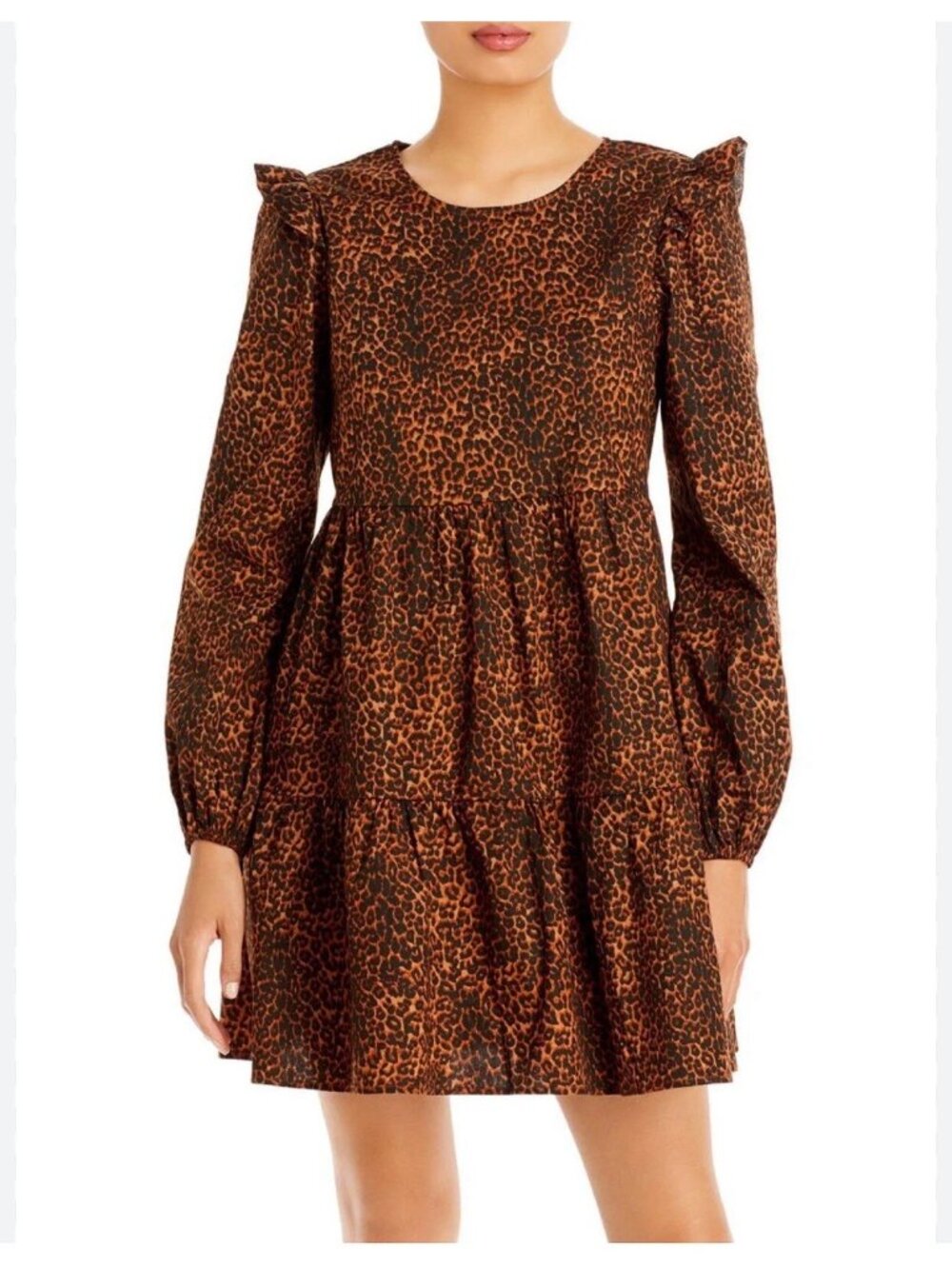 WAYF Women’s Babydoll Style Dress Size XS Ruffle Long Sleeves